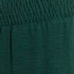 pantalon large taille haute vert foncé femme