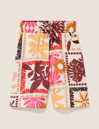 Bermuda multicolore femme