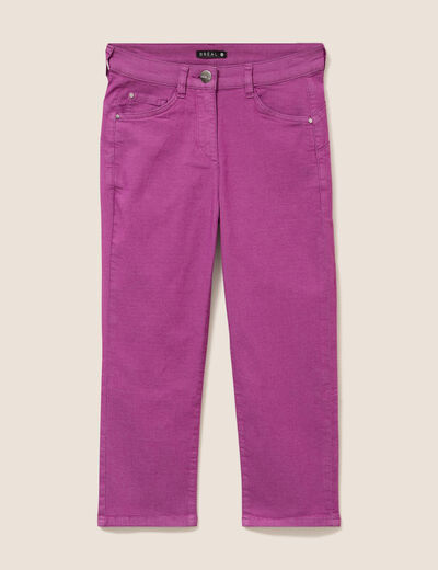 Pantacourt magique Le L&eacute;ger coupe droite violet femme
