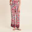 Pantalon flou blanc femme