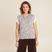 Pull sans manches ecru femme