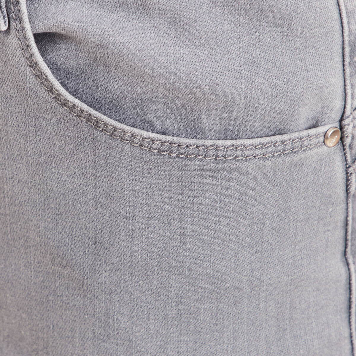 Jean magique ajusté taille standard denim gris femme