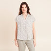 Chemise sans manches vert kaki femme