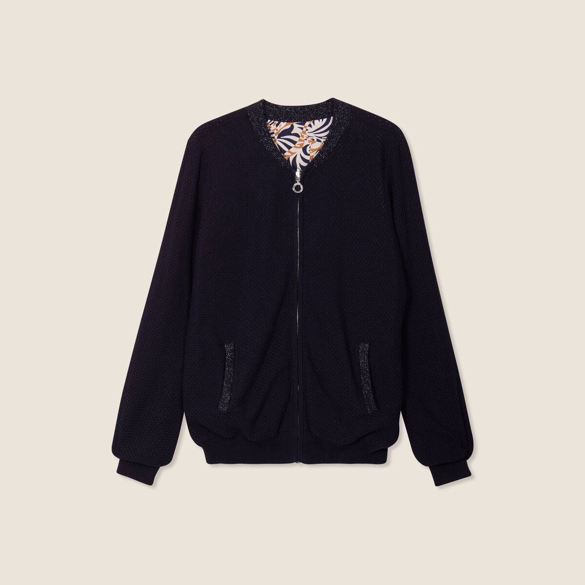 Gilet réversible esprit bomber camel femme