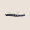 Ceinture réversible à perles ecru femme