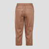 Bermuda droit a details bijoux marron femme