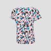 T shirt manches courtes bleu turquoise femme