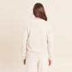 Gilet r&eacute;versible esprit bomber blanc femme