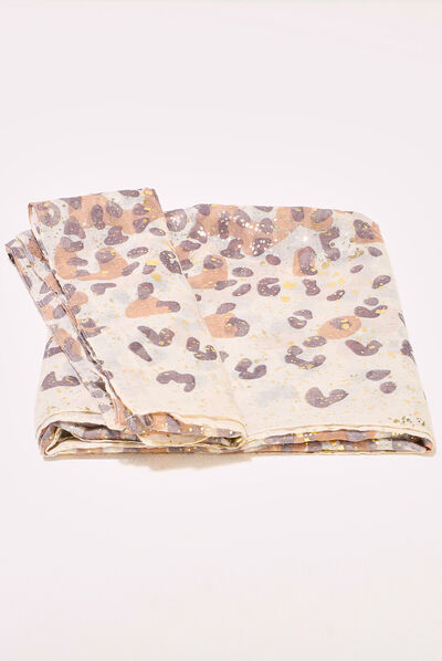 Foulard marron femme