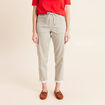 Pantalon coupe mom 7/8&egrave;me vert femme