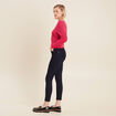 Jeans léger taille standard 7/8ème denim brut femme