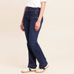 Jean bootcut taille haute denim brut femme