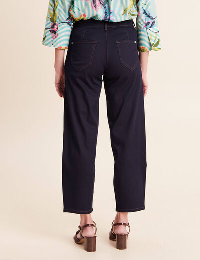 Pantalon magique Le L&eacute;ger coupe barrel denim brut femme