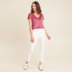 T-shirt manches courtes vieux rose femme