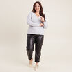 T-shirt manches longues gris clair femme