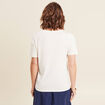 T-shirt manches courtes ecru femme
