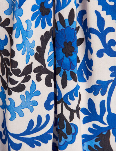 Blouse manches courtes bleu femme