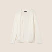 Gilet manches longues blanc femme
