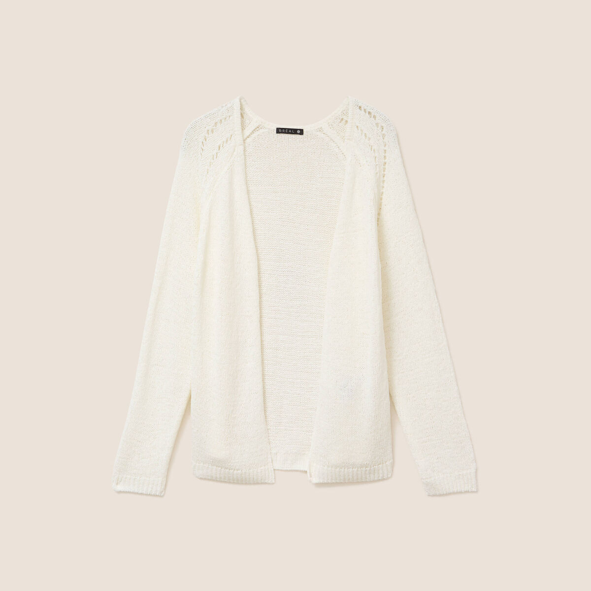 Gilet manches longues blanc femme