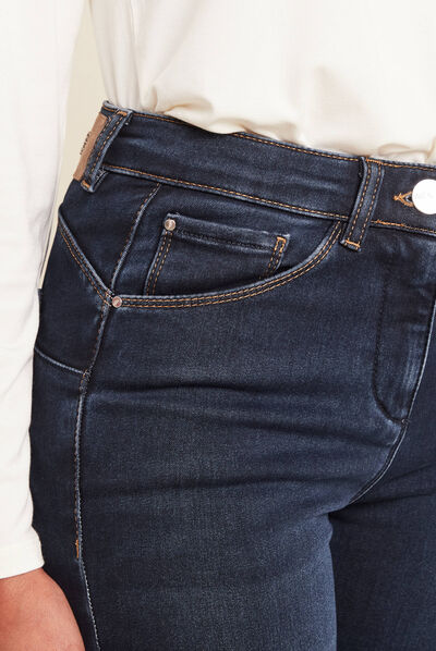 Pantalon chaud magique denim brut femme