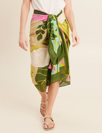 Paréo multicolore femme