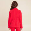 Veste cintrée boutonnée rouge femme