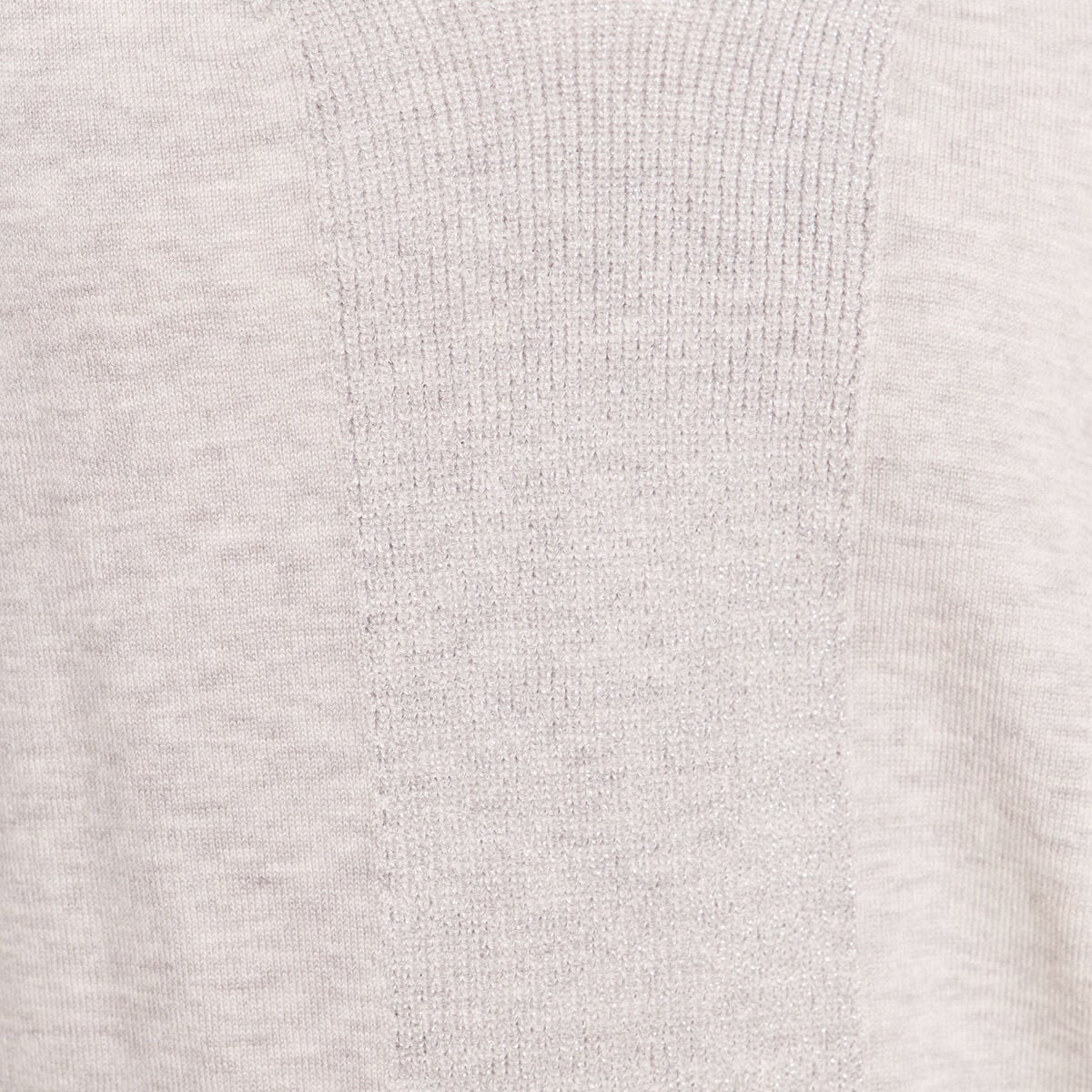 Pull manches longues gris clair femme