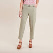 Pantalon flou ceinturé vert clair femme