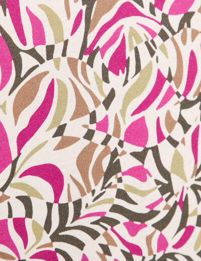 T-shirt manches courtes vert kaki femme