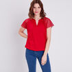 T-shirt manches courtes rose framboise femme