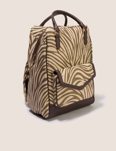 Sac &agrave; dos doubl&eacute; vert olive femme