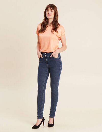 Jean magique le sculptant slim stretch denim brut femme