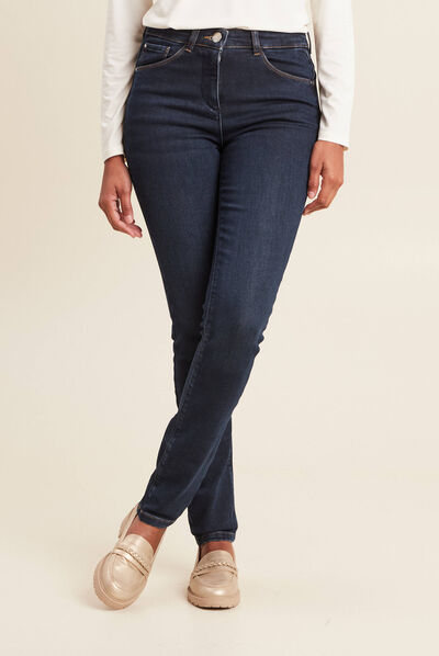 Pantalon chaud magique denim brut femme