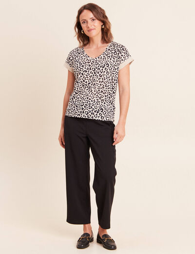 T-shirt manches courtes sable femme