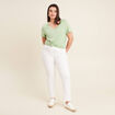 T-shirt manches courtes vert clair femme