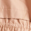 Parka ajust&eacute;e mi-longue brillante sable femme