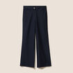 Pantalon large 7/8&egrave;me bleu femme