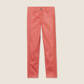 pantalon ajuste enduit vieux rose femme Pantalon ajusté enduit vieux rose femme