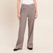 Pantalon 7/8e taille standard marron femme