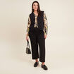 Gilet sans manches noir femme