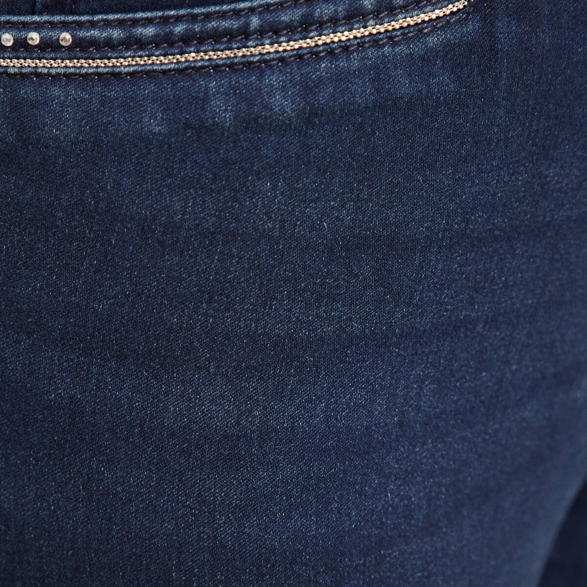 Jean droit taille standard denim brut femme