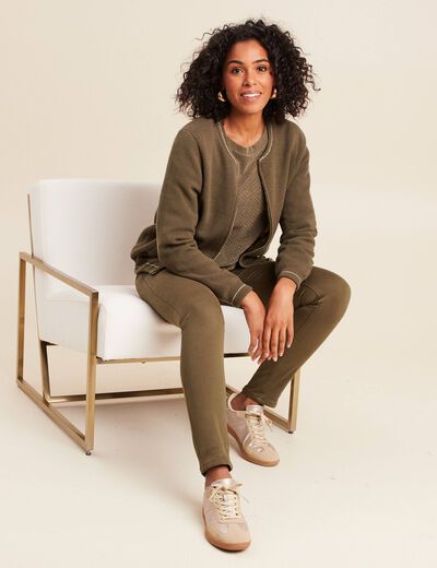 Pantalon magique Le Chaud vert kaki femme