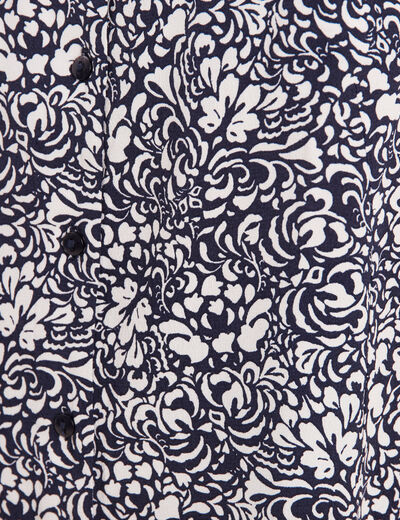 Blouse bretelles fines bleu femme