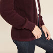 Gilet manches longues bordeaux femme