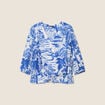 Blouse manches 3/4 blanc femme