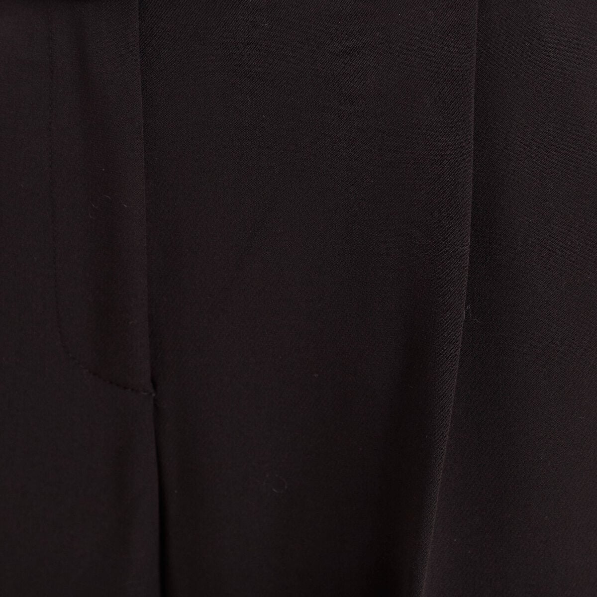 Pantalon droit 7/8&egrave;me taille haute noir femme