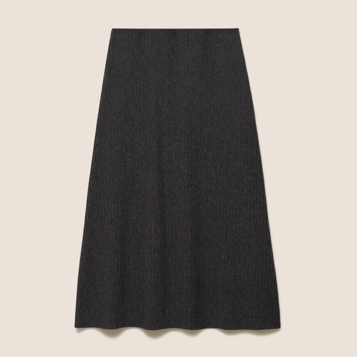 Jupe taille standard gris fonc&eacute; femme