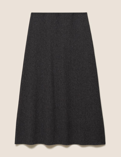 Jupe taille standard gris fonc&eacute; femme