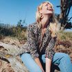 Veste droite manches 3/4 noir femme