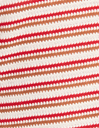Débardeur crochet rouge femme